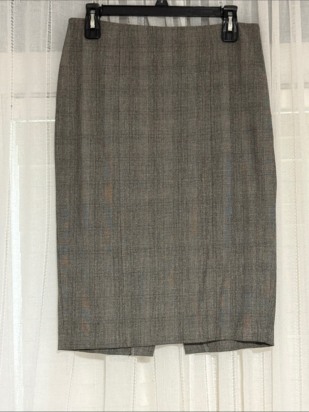 Donna Ricco Gray Tweed Pencil Skirt